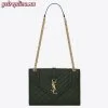 Replica YSL Fake Saint Laurent Medium Envelope Bag In Bordeaux Grained Leather 10