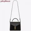 Replica YSL Fake Saint Laurent Cassandra Mini Top Handle Bag In Raffia 14