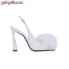 Replica YSL Saint Laurent Ava Sandals In Crepe Satin With Rhinestones 5