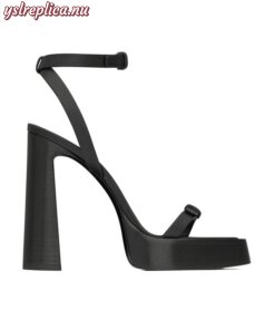 Replica YSL Saint Laurent Platz Platform Sandals in Smooth Leather