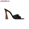 Replica YSL Saint Laurent Platz Platform Sandals in Smooth Leather 4