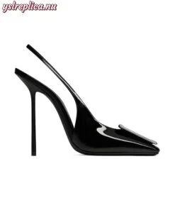 Replica YSL Saint Laurent Maxine Slingback Pumps in Patent Leather