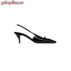 Replica YSL Saint Laurent Snakeskin Leather High-Heel Sandals 6