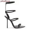 Replica YSL Saint Laurent Nuit Sandals In Lacquered Ayers