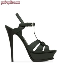 Replica YSL Saint Laurent Tribute Leather Platform Sandals