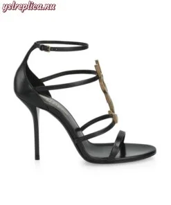 Replica YSL Saint Laurent Cassandra Leather Sandals