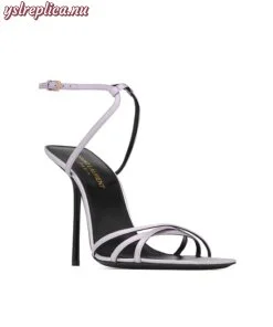 Replica YSL Saint Laurent Nuit Sandals In Crepe Satin 2