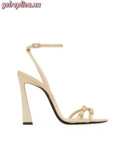 Replica YSL Saint Laurent Lila Sandals In Crepe Satin