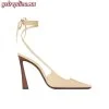 Replica YSL Saint Laurent Suite Heeled Mules in Crepe Satin 6