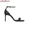 Replica YSL Saint Laurent Opyum Sandals in Patent Leather with Black Heel 6