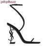 Replica YSL Saint Laurent Venue Sandals in Crepe Satin 5