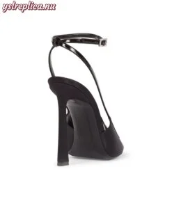 Replica YSL Saint Laurent Ecce Slingback In Crepe Satin 2