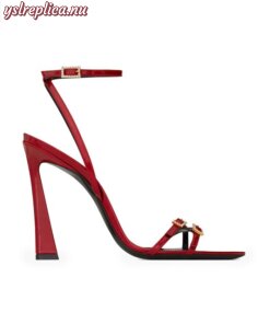 Replica YSL Saint Laurent Lila Sandals In Patent Leather