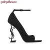 Replica YSL Saint Laurent Jodie Platform Sandals In Patent Leather 4
