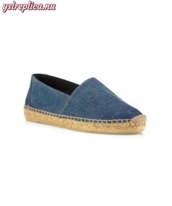 Replica YSL Saint Laurent Denim Espadrilles 2