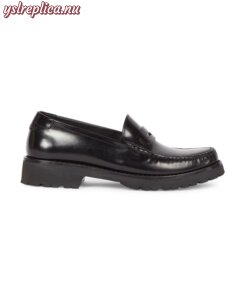 Replica YSL Saint Laurent Mag Leather Loafers