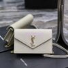 Replica YSL Saint Laurent Cassandre Envelope Chain Wallet In Smooth Leather 743050 Black 14