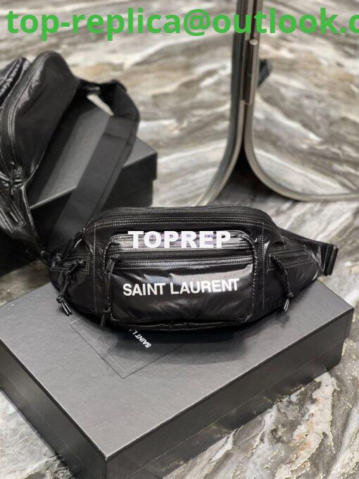 Replica YSL Saint Laurent Nuxx crossbody bag in nylon 581375 black