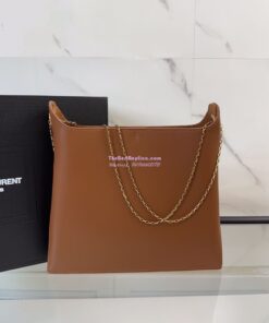 Replica YSL Saint Laurent Liane Elegant Leather Shoulder Bag 804483 brown 2