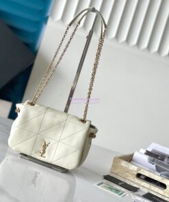 Replica YSL Saint Laurent Jamie 4.3 Mini In Lambskin 766754 Blanc 2