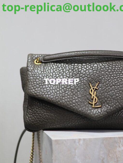 Replica Saint Laurent YSL Large Calypso In Grained Lambskin 777399 dark green 3