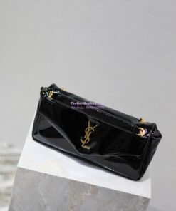 Replica Saint Laurent YSL Calypso In Patent Leather 734153 Black 2