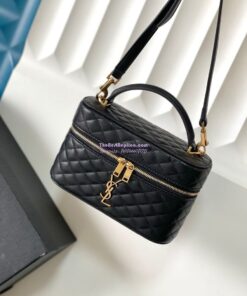 Replica Saint Laurent YSL Gaby Vanity Bag In Lambskin 7667311 2