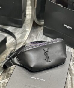 Replica YSL Saint Laurent Cassandre Classic Belt Bag In Smooth Calf Leather 589959 All Black