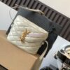 Replica YSL Saint Laurent Le 5 À 7 Mini Vertical In Shiny Leather 7352142 Beige 12