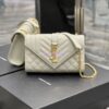 Replica Ysl Envelope Small Bag In Mix Matelasse Grain De Poudre Embossed Leather 526286 Olive Green 14