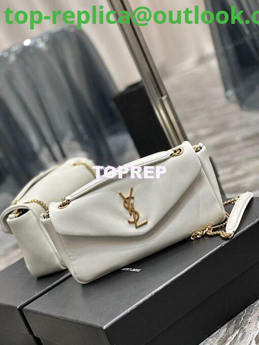 Replica Saint Laurent YSL Calypso In Lambskin 734153 Creme 2