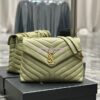 Replica YSL Saint Laurent Medium Loulou Bag In Grey "Y" Matelassé Leather 459749 15