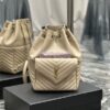 Replica YSL Saint Laurent Joe Mini Bucket Bag In Quilted Lambskin 7016311 Blanc 13