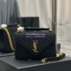 Replica YSL Saint Laurent College Medium In Suede Calfskin 600279 Lake green 11