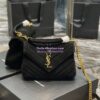 Replica YSL Saint Laurent College Medium In Suede Calfskin 600279 Lake green 10