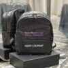 Replica YSL Saint Laurent Nuxx Backpack In Metallized Nylon 623698 Platinum 12