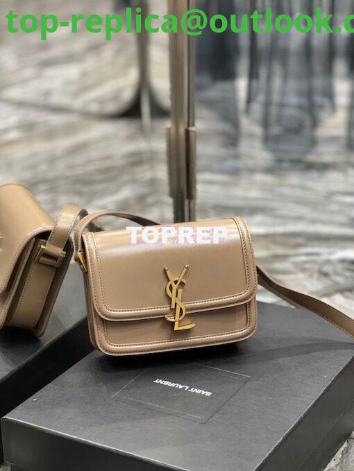 Replica YSL Saint Laurent Solferino Soft Satchel In Box Leather 635025 Dark Toffee 5