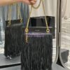 Replica YSL Saint Laurent Grace Small Chain Bag In Suede 6337530 Taupe 13