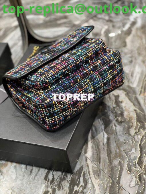 Replica YSL Saint Laurent Niki Multicolour Tweed Small Medium Shoulder Bag 633158 23