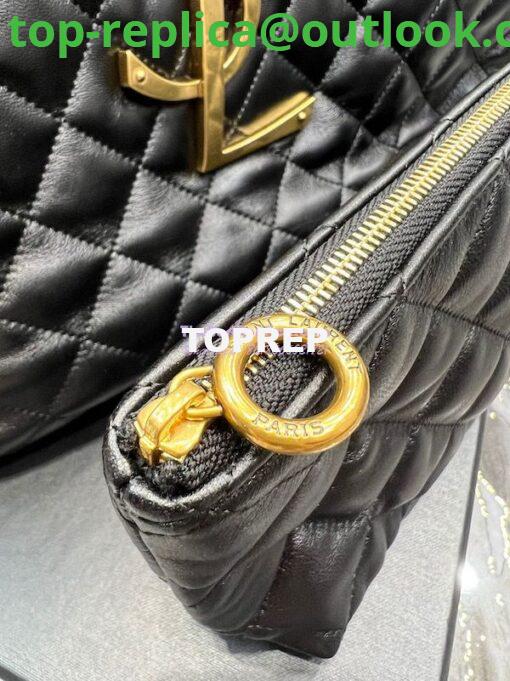 Replica YSL Saint Laurent ICARE Maxi Shopping Bag In Quilted Lambskin 698651 Black 9