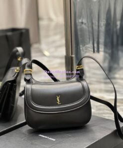 Replica YSL Saint Laurent Charlie Medium Shoulder Bag In Smooth Leather 6867422 Black 2