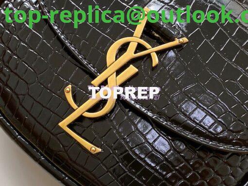 Replica YSL Saint Laurent Kaia Small Satchel In Shiny Crocodile-Embossed Leather 619740 4