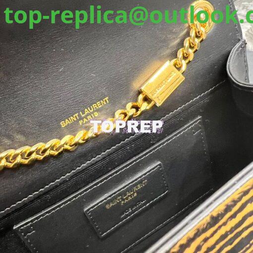 Replica YSL Saint Laurent Kate Small Chain Bag In Tiger-print Pony-effect Leather 469390 11