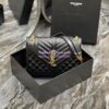 Replica YSL Saint Laurent Medium Sunset Monogram in Smooth Leather 442906 Vert Fonce 13