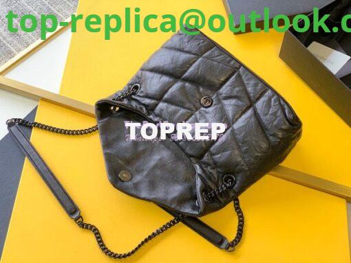 Replica Saint Laurent YSL Puffer Small Bag In Quilted Wrinkled Matte Leather 577476 Black 5