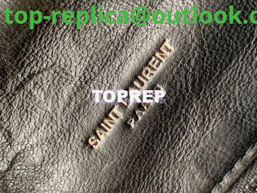 Replica Saint Laurent YSL Puffer Small Bag In Quilted Wrinkled Matte Leather 577476 Black 7