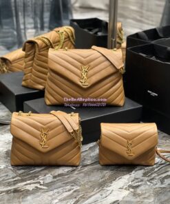 Replica YSL Saint Laurent Medium Loulou Bag In Liege "Y" Matelassé Leather 459749