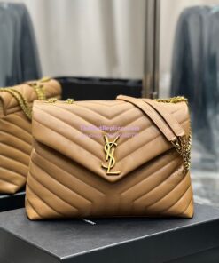 Replica YSL Saint Laurent Medium Loulou Bag In Liege "Y" Matelassé Leather 459749 2