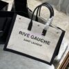 Replica YSL Saint Laurent Rive Gauche Tote Bag In Felt And Leather 499290 Black 11