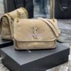 Replica YSL Saint Laurent Envelope Medium Bag In Mix Matelassé Suede Calf 600185 Black 12